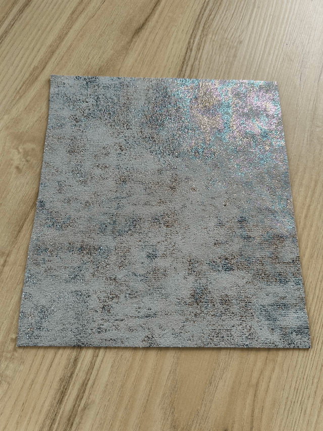 Chute de cuir blanc holographique