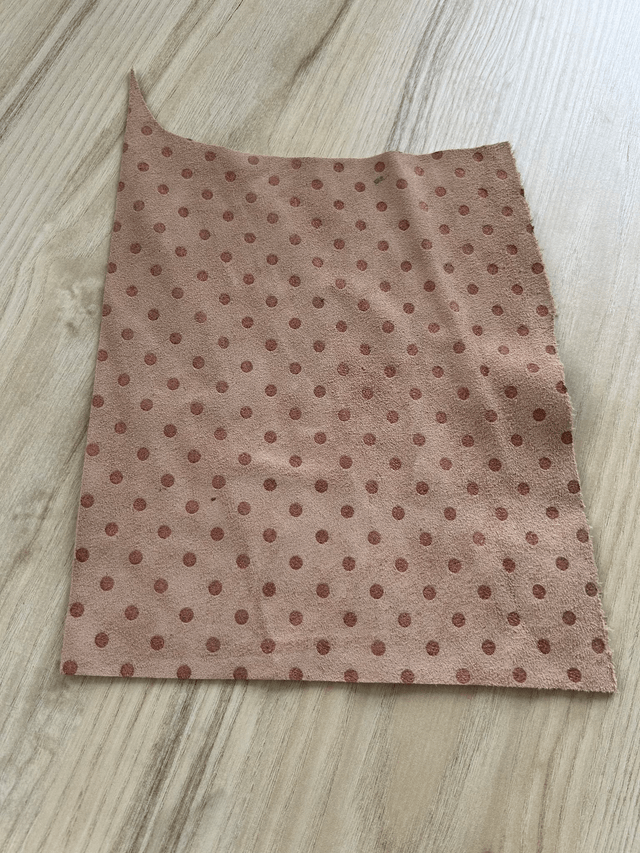 Chute de cuir pêche pois pailleté