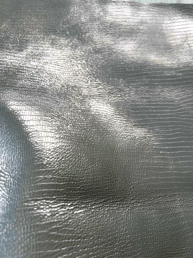 Chute de cuir rose et blanc finition pailleté (B9) fantaisie (1)