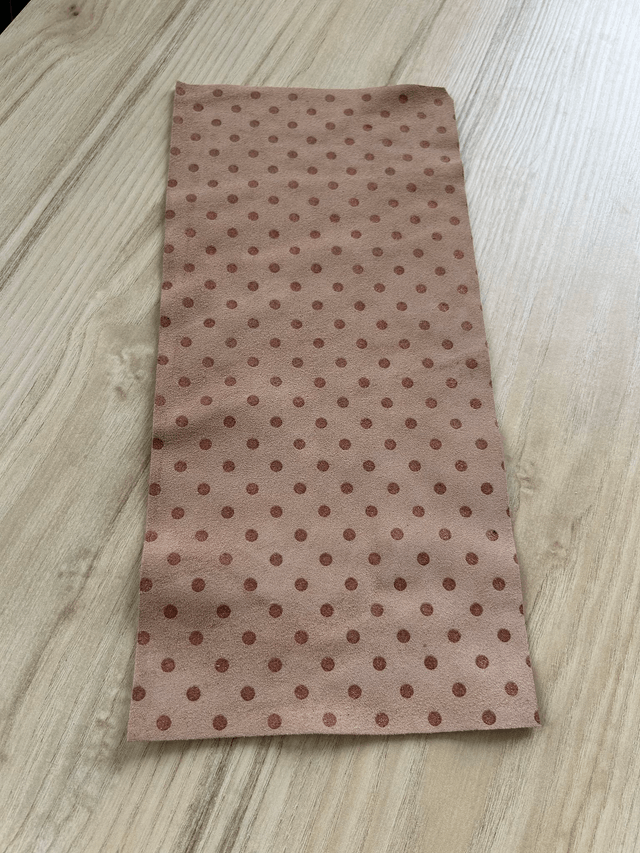 Chute de cuir pêche pois pailleté