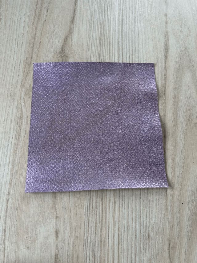 Chute de cuir parme imitation lezard