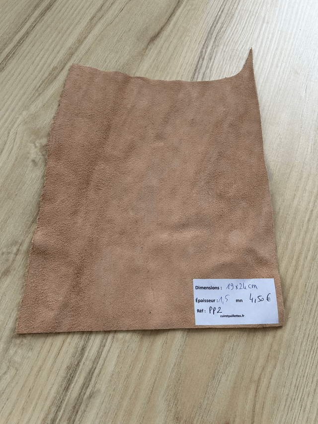 Chute de cuir pêche pois pailleté