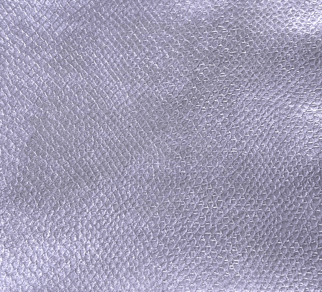 Chute de cuir parme imitation lezard