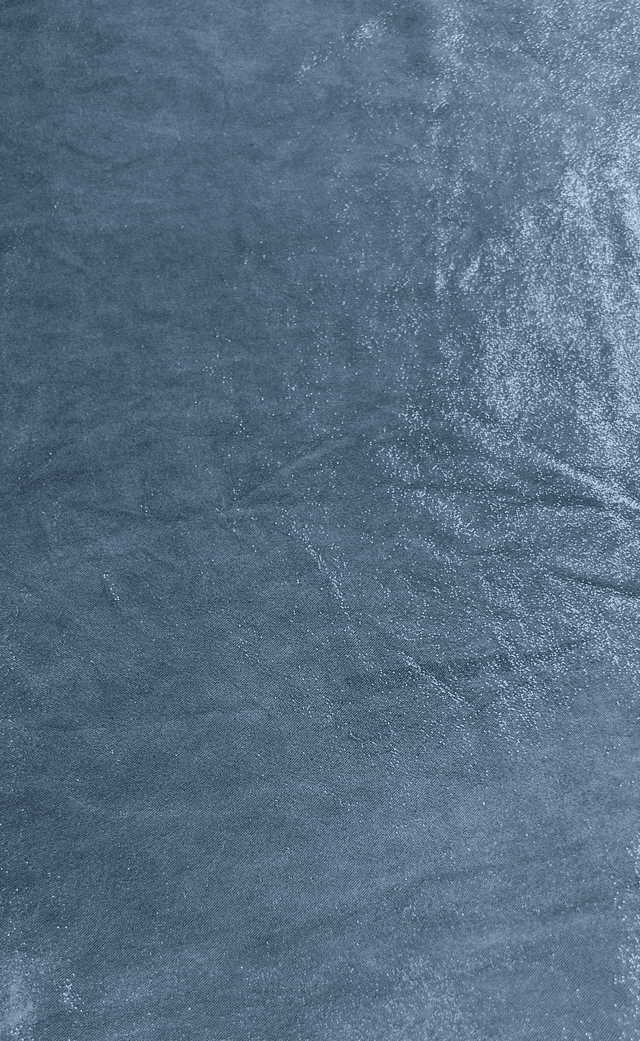 Chute de cuir bleu jeans pailletté